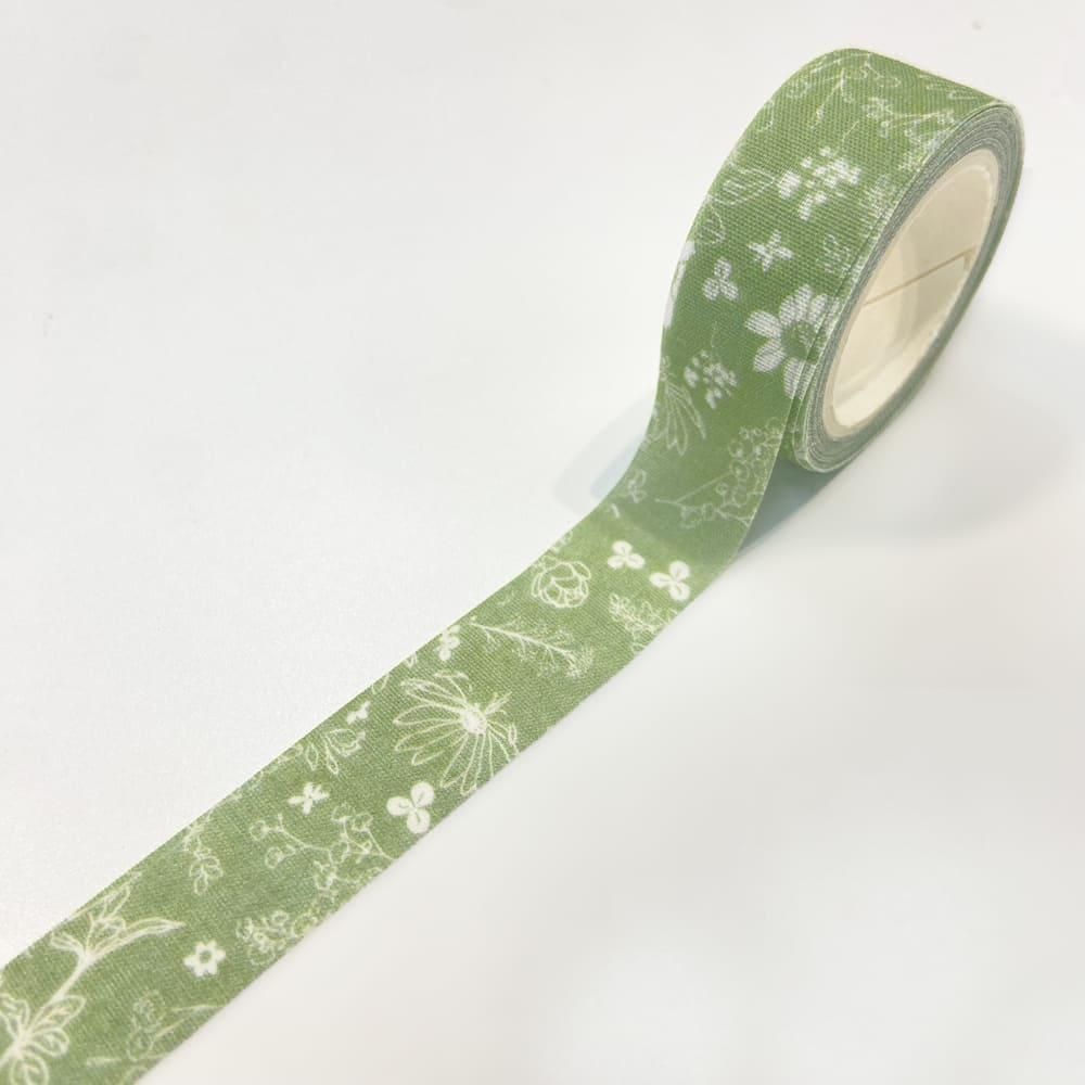 包む オンラインショップ 布マステ ボタニカル グリーン