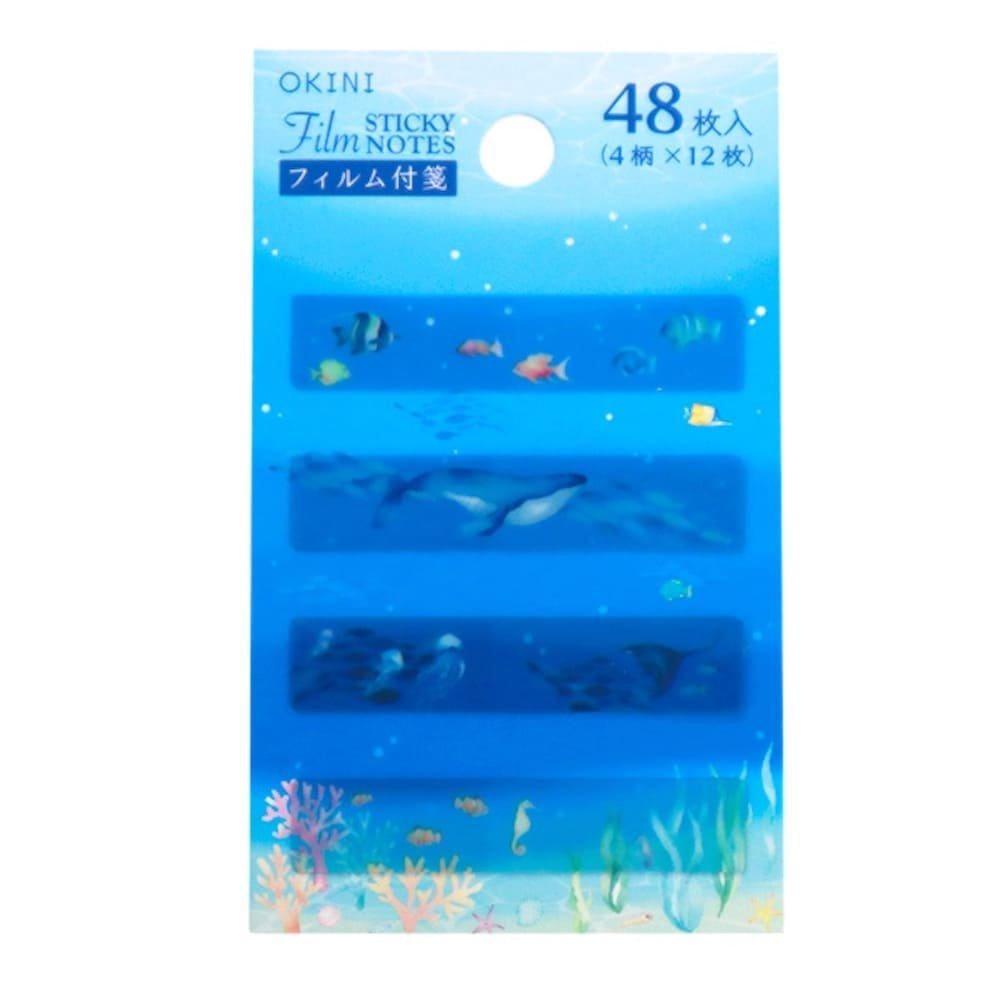 OKINI 付箋 10個セット | 海 魚 クラゲ フィルム - 包む OKINI 付箋 10個セット | 海 魚 クラゲ フィルム - 包む