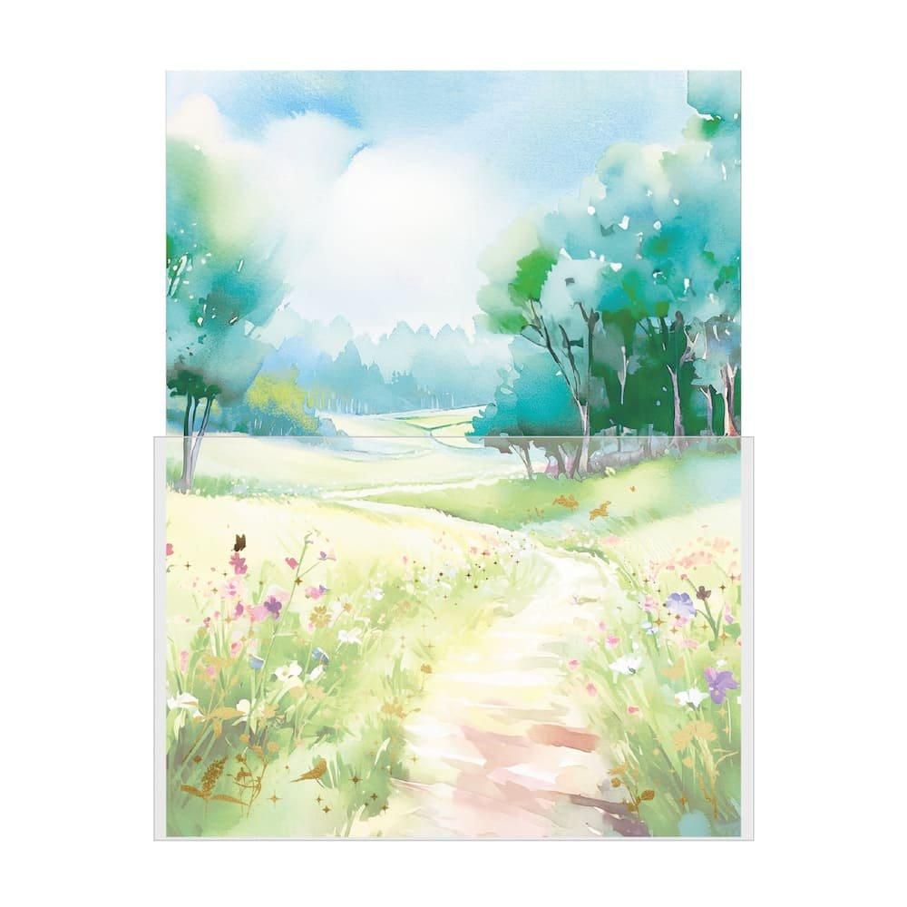 レターセット|森の散歩道 - 包む オンラインショップ