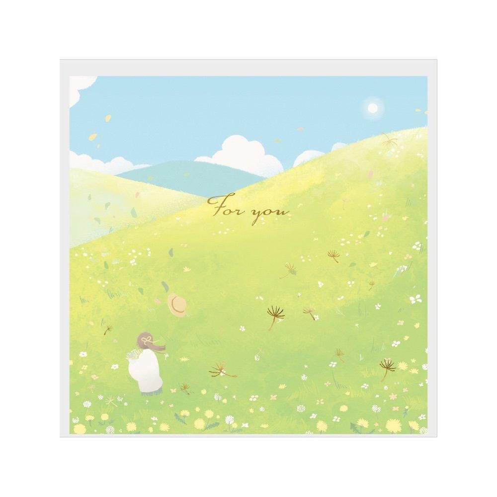 色紙 | そよ風と花 | 寄せ書き 風景 - 包む オンラインショップ