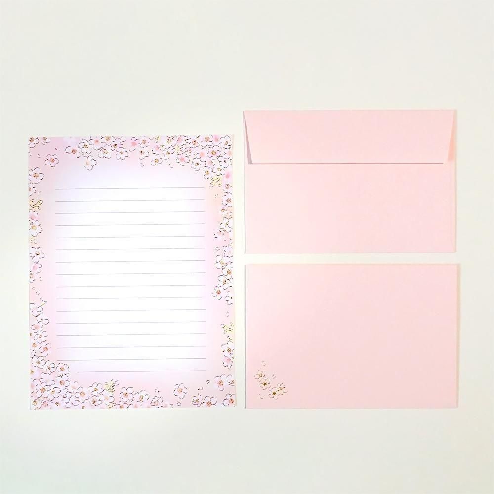 レターセット | 桜ひらり 春 - 包む オンラインショップ