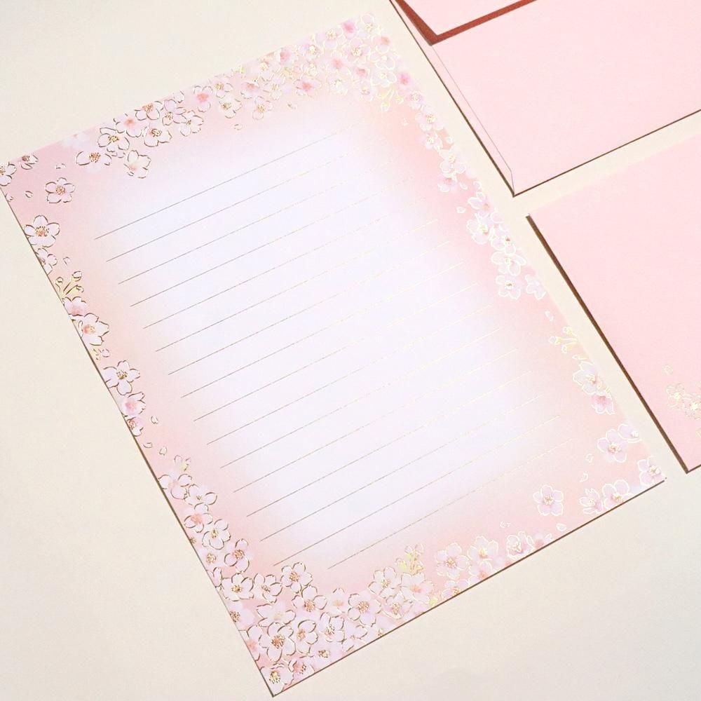 レターセット | 桜ひらり 春 - 包む オンラインショップ