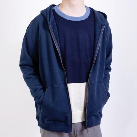 VISVIM USA生地使用 ジップパーカー Mサイズ ネイビー 吊り編みジップパーカー(ネイビー) - w/ (ウィズ) 公式