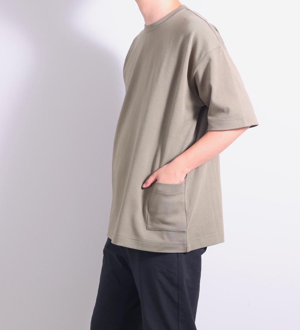 Patou オーガニックコットンキルティングポケットTシャツ Patou | オーガニックコットン キルティングポケット Tシャツ