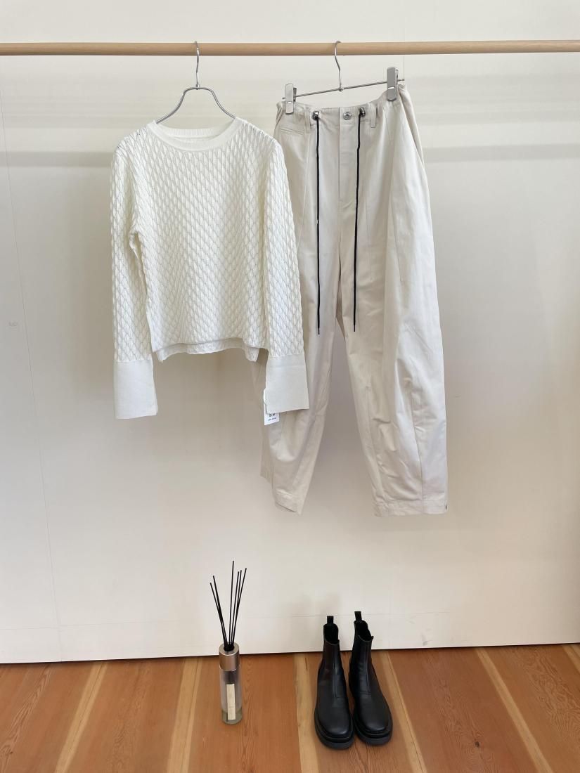 ayane ピーチスキンパレルレッグパンツ BLACK 815311