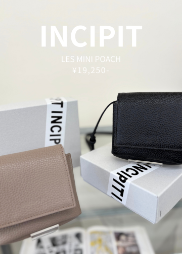 INCIPIT   LES MINI POACH   SHRINK LEATHER   BLACK 