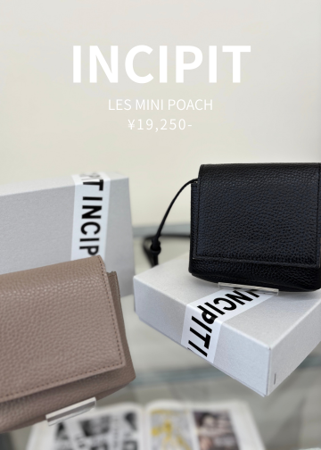 INCIPIT   LES MINI POACH   SHRINK LEATHER   GRAIGE