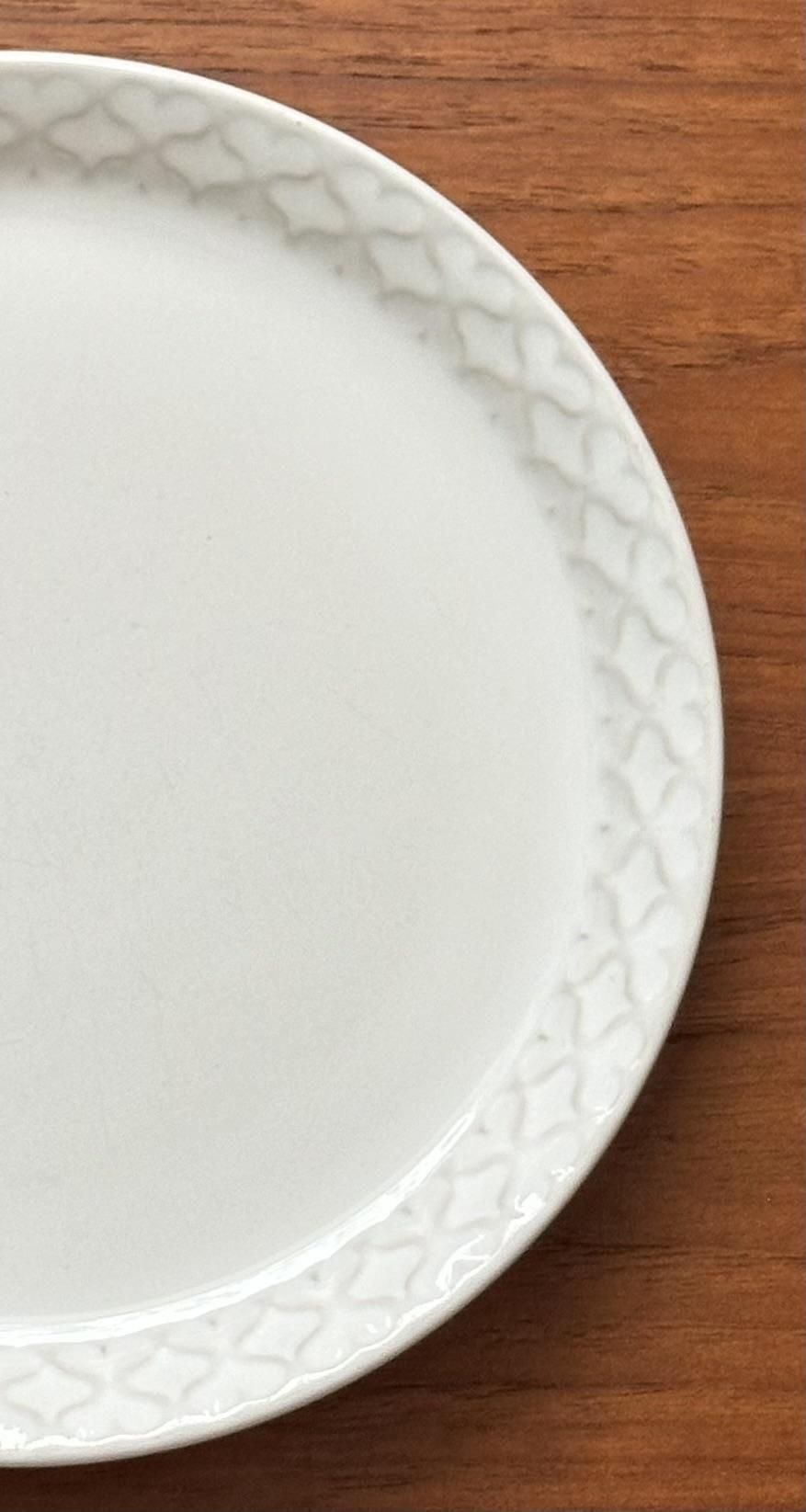 美品 クイストゴー　コーディアル　ホワイト　ケーキプレート 美品 クイストゴーコーディアルホワイトケーキプレート