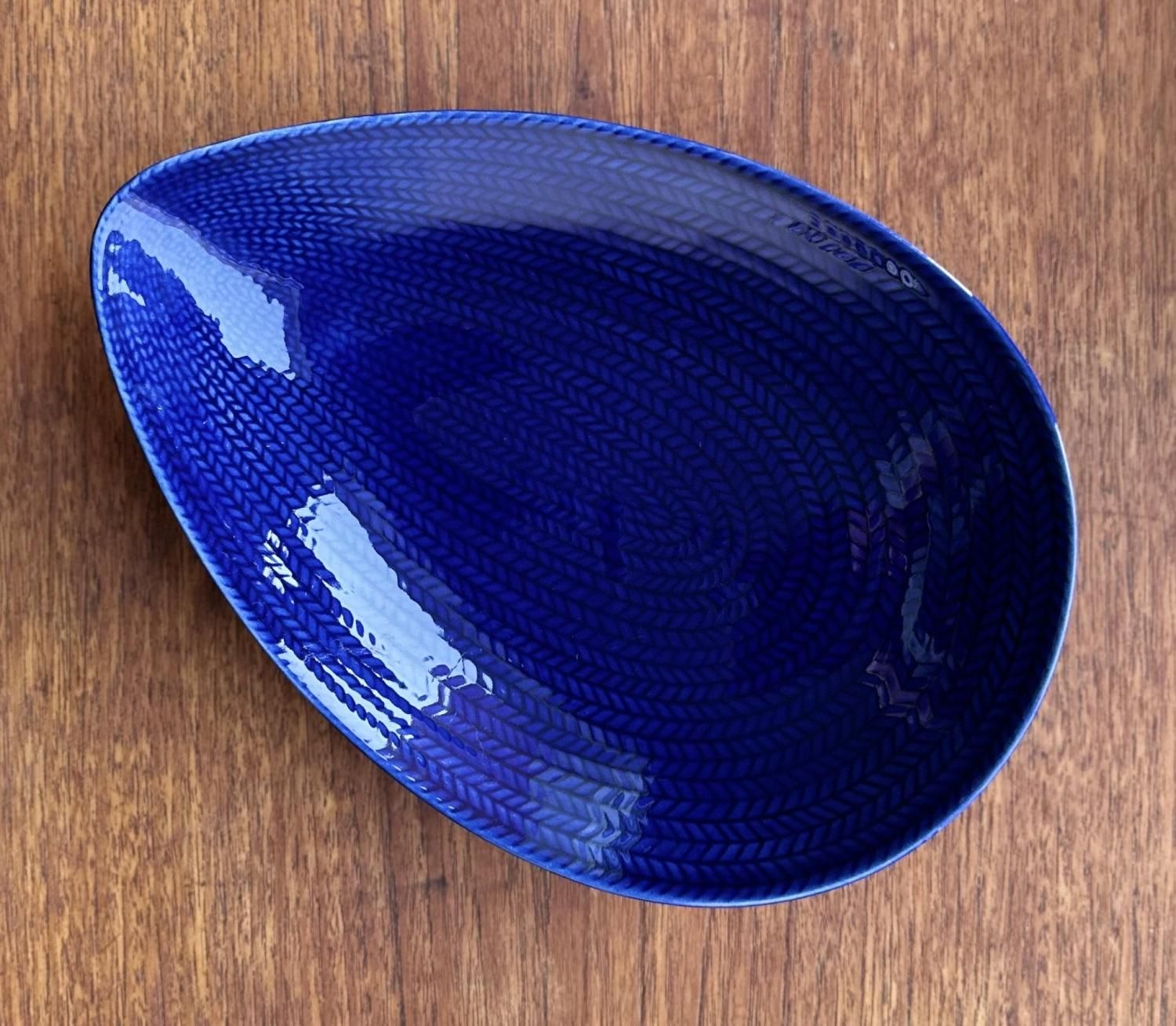 北欧食器ロールストランド BLA ELD (白）オーバルプレート C30035