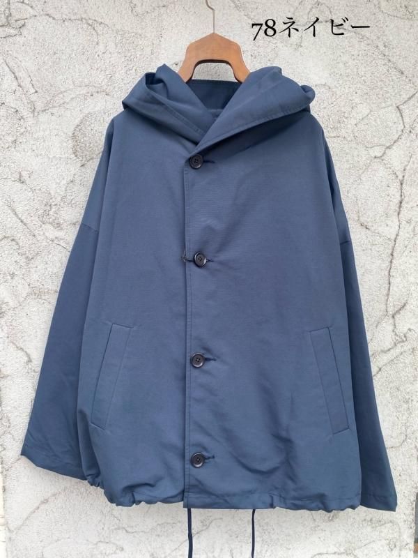 TRAVAZL MANUEL クロスボタンパーカー コート 裏地フリース TRAVAZL MANUEL クロスボタンパーカー コート 裏地フリース