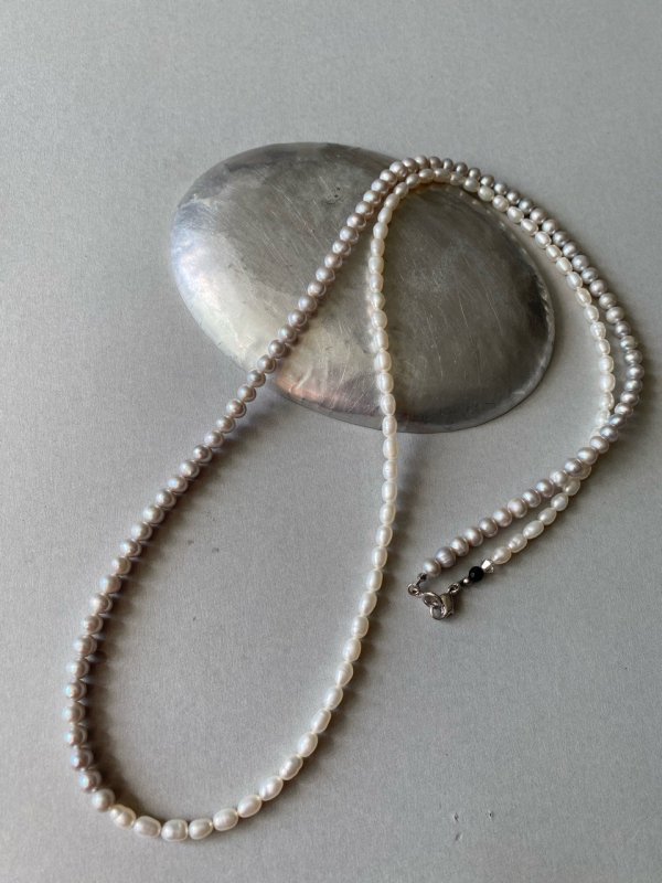 tiroir en bois2 tone pearl necklace ѡͥå쥹