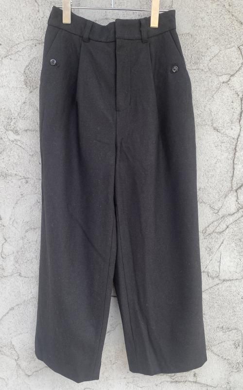 doux bleu】ウールワイドタックパンツ - Ladies+Kids shop Lilou