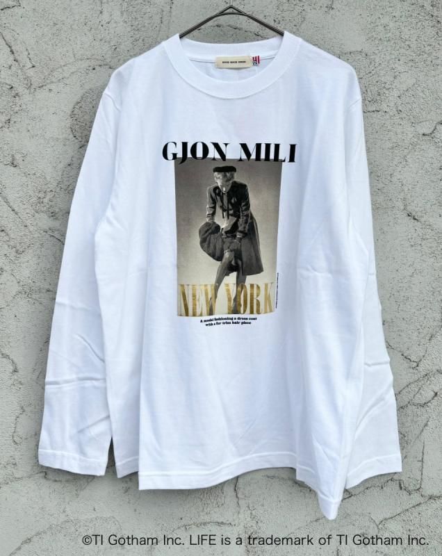 <img class='new_mark_img1' src='https://img.shop-pro.jp/img/new/icons12.gif' style='border:none;display:inline;margin:0px;padding:0px;width:auto;' />GOOD ROCK SPEEDLIFE PC  "GJON MILI "FOIL PRINT(NEW YORKĹµT-SHIRTS
