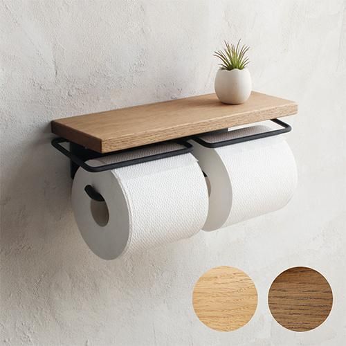 天然無垢剤 アイアン トイレットペーパーホルダー W