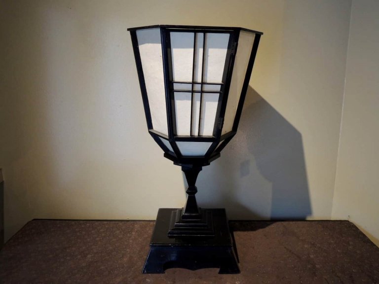 黒塗六角雪洞 / Black Lacquered ’Bonbori'  Paper Lamp