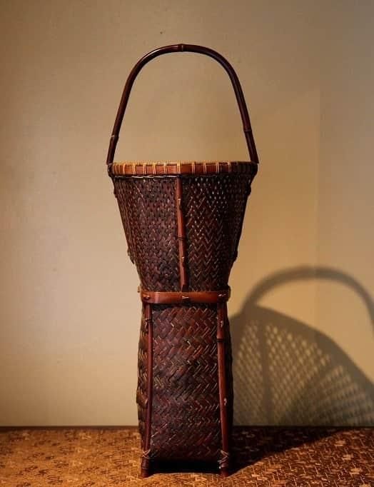 竹籠/ Bamboo Basket - OKURA ORIENTAL ART / 大蔵オリエンタル
