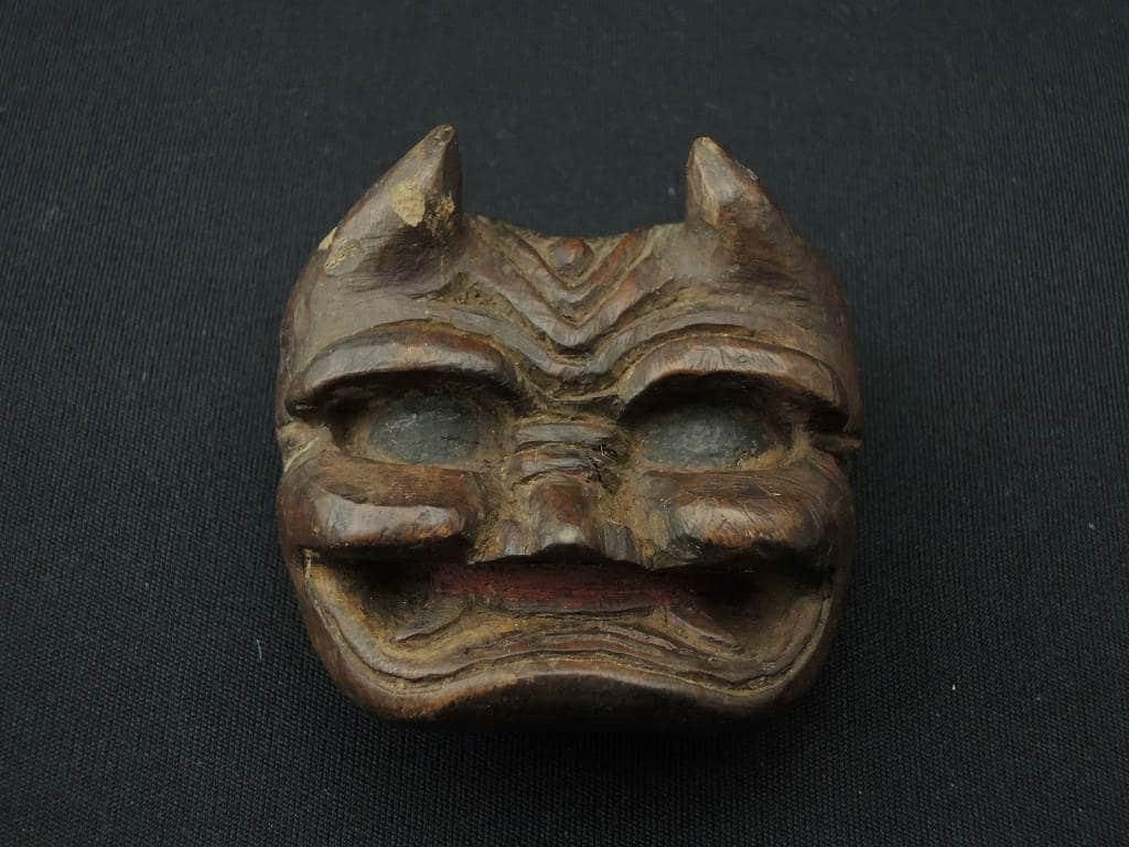 鬼の面根付 Netsuke Of Goblin Okura Oriental Art 大蔵オリエンタルアート 鬼の面根付 Netsuke Of Goblin Okura Oriental Art 大蔵オリエンタルアート
