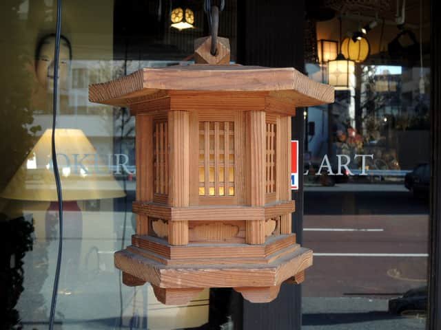 六角灯籠 / Hexagon Wooden Hanging Lantern