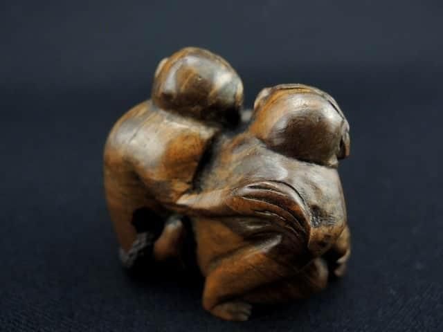 猿根付 / Netsuke of Monkeys - OKURA ORIENTAL ART / 大蔵