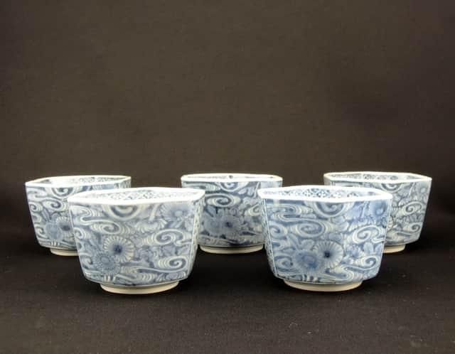 ΤȬѼƿʸա޵ / Imari Octagonal 'Mukoduke' Coups  set of 5