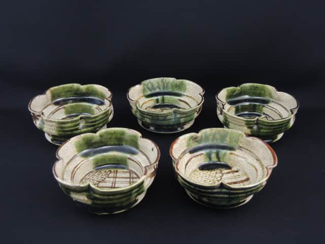 ַ߲ / Oribe 'Mukoduke' Bowls  set of 5