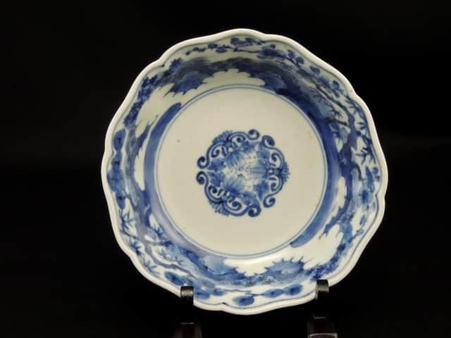 古伊万里 三友染付 なます皿(B) 江戸宝暦様式(1700年代後半