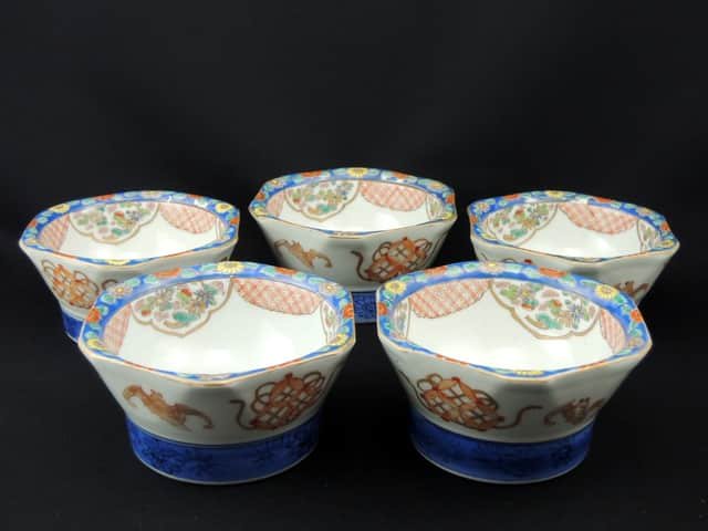 Τȭ޵ / Imari Polychrome Bowls  set of 5