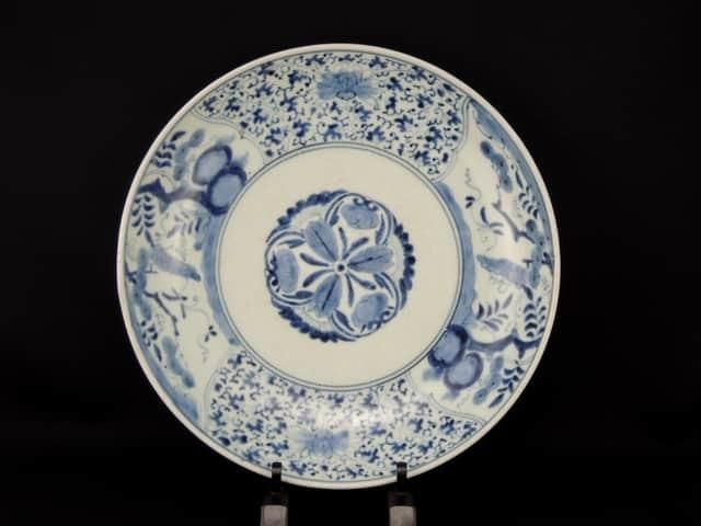 Τղʸ绮 / Imari Large Blue & White Plate with the pattern of 'Hanakarakusa'