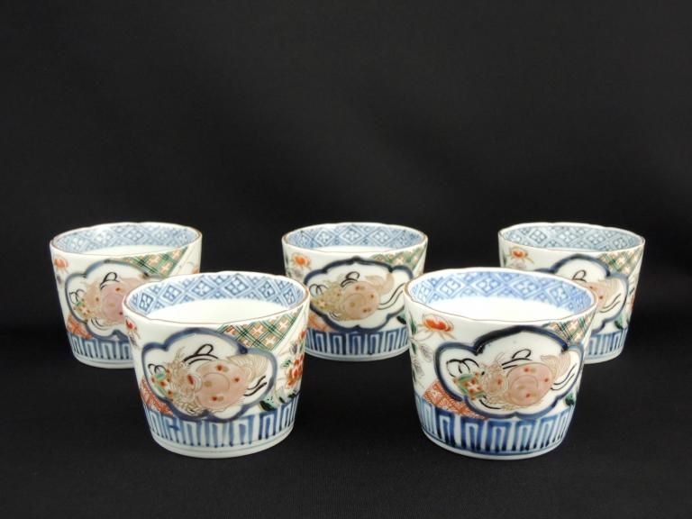 Τʸ޵ / Imari Polychrome Soba Cups  set of 5