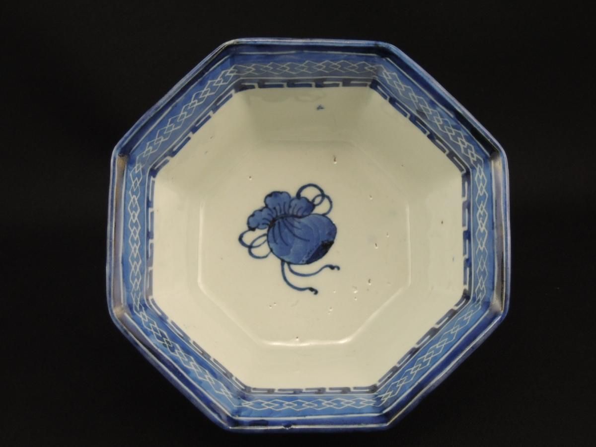 伊万里 八角鉢 古伊万里染付八角鉢 [p0337]【Old IMARI bowl】 – 青梵ギャラリー