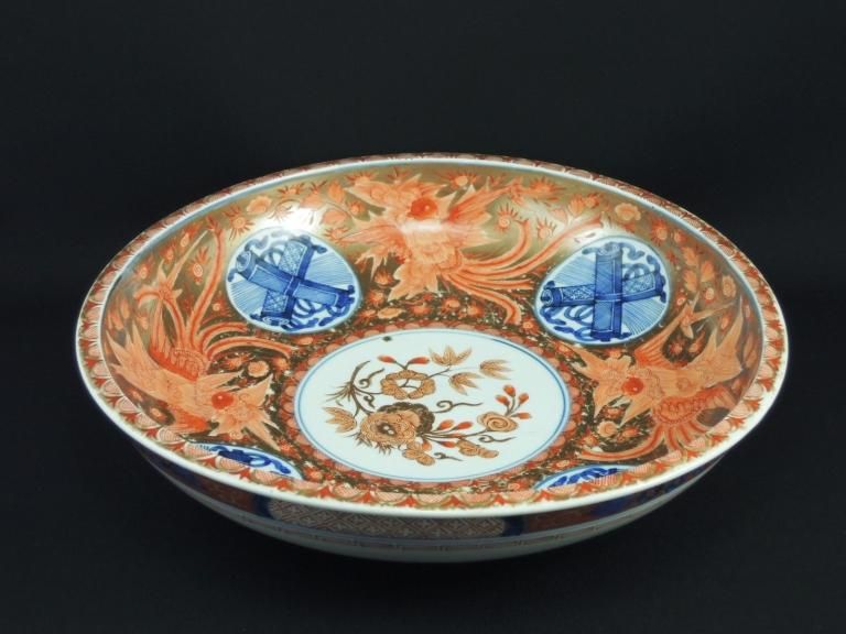 伊万里金彩赤絵鳳凰文大皿 / Imari Large Polychrome Plate