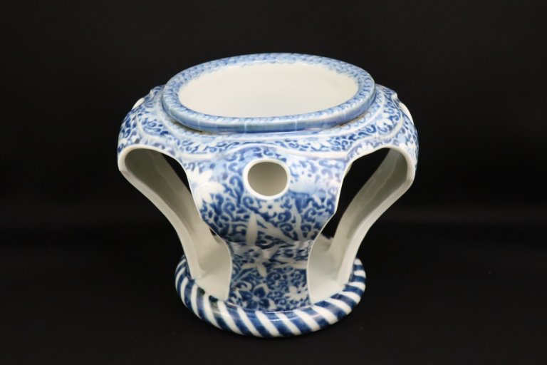 Τ / Imari Blue &White 'Haisen' Sake cup Washing Bowl
