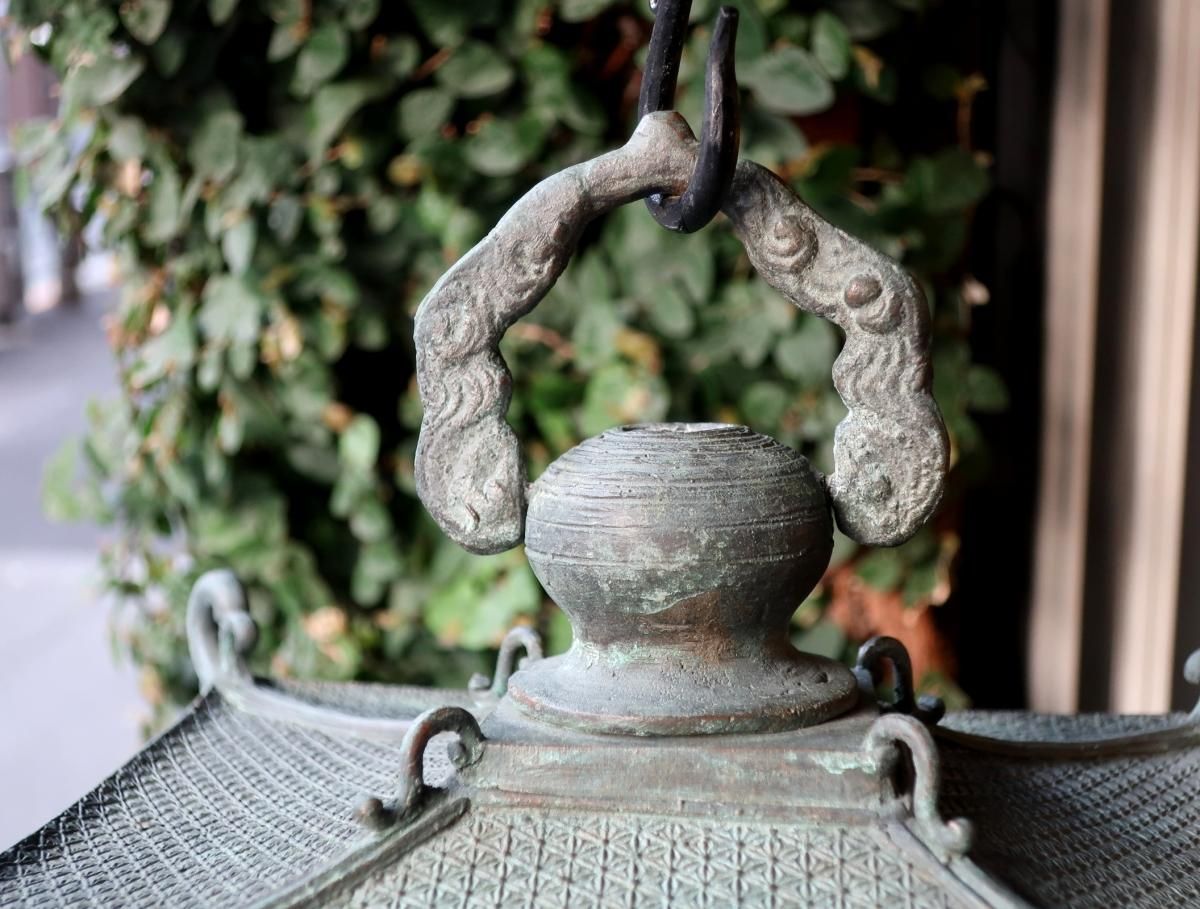 銅器吊灯籠 / Bronze Hanging Lantern - OKURA ORIENTAL ART