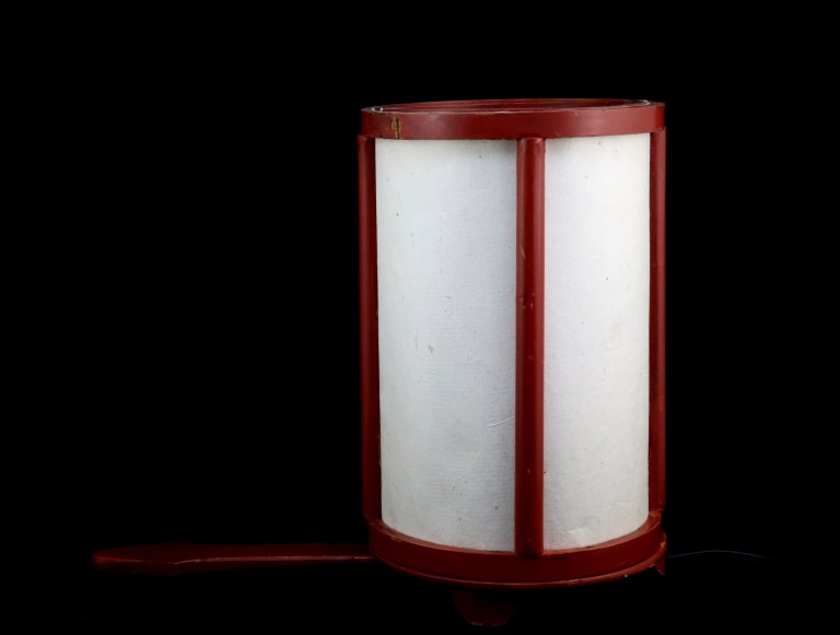 ɼ꿤ʹ/ Red-lacuqered Portable 'Andon' Paper Lamp