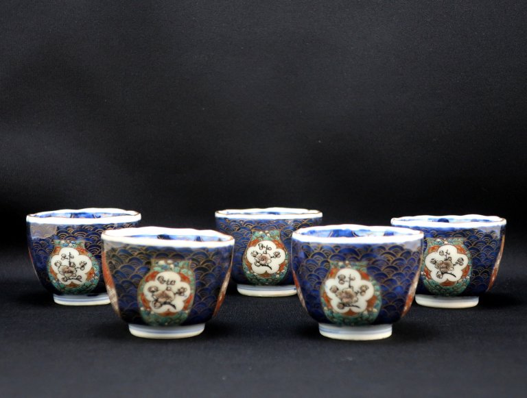 Τ޵ / Imari Small Polychrome Cups  set of 5