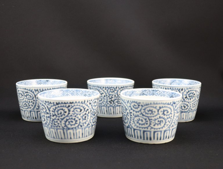 Τʸ ޵ / Imari Blue & White Soba Cups  set of 5