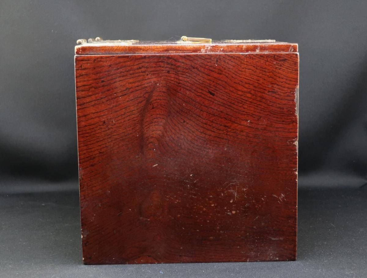 硯箱　時代箱　欅　欅製　アンティーク硯箱　蔵出し　１客 欅硯箱 / Keyaki Inkstone Box - OKURA ORIENTAL ART / 大蔵
