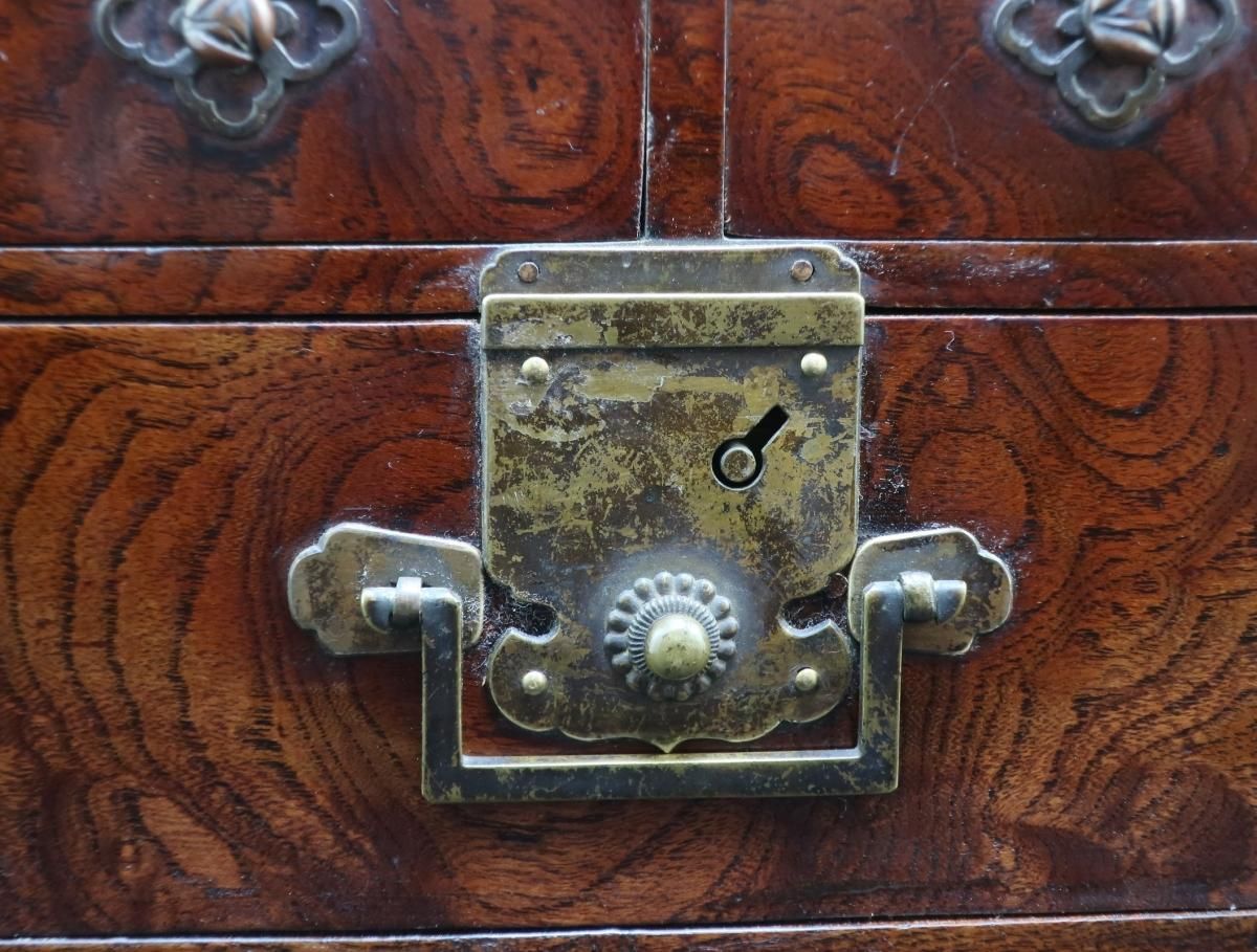 硯箱　時代箱　欅　欅製　アンティーク硯箱　蔵出し　１客 欅硯箱 / Keyaki Inkstone Box - OKURA ORIENTAL ART / 大蔵