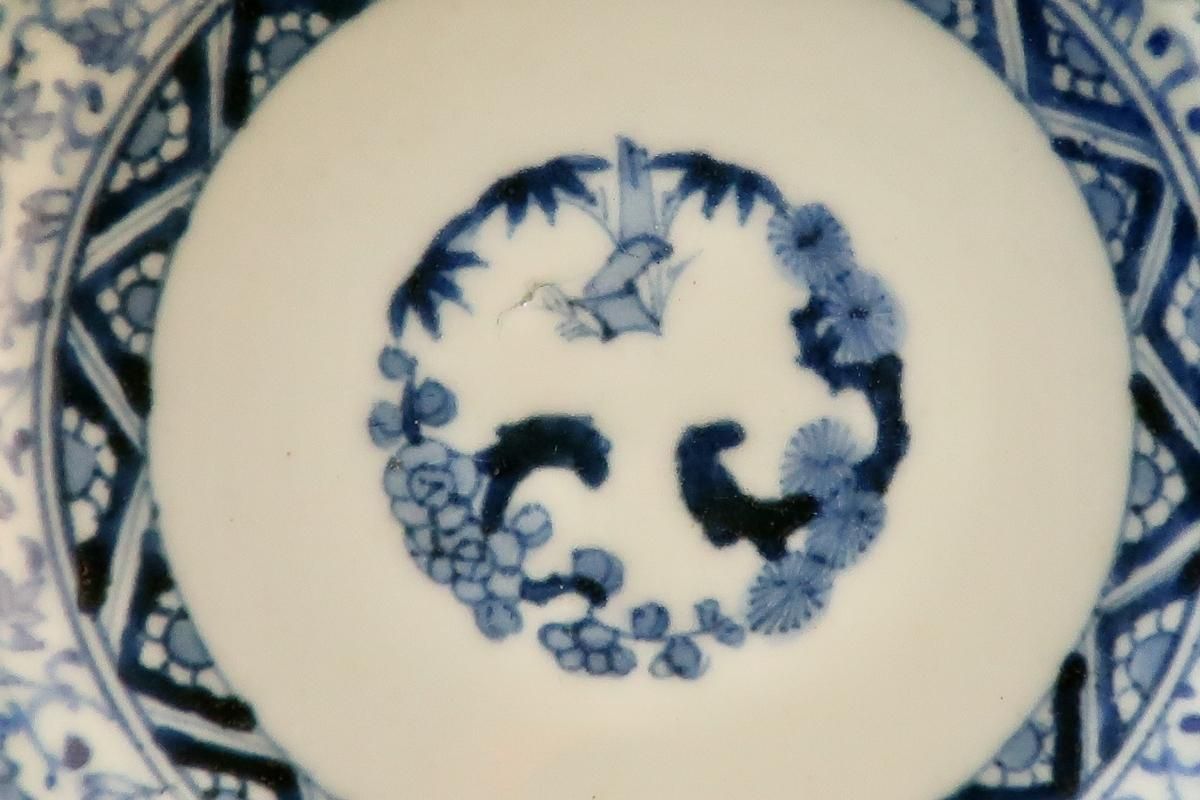 伊万里染付萩唐草文なます皿 五枚組 / Imari Blue & White 伊万里染付萩唐草文なます皿 五枚組 / Imari Blue & White