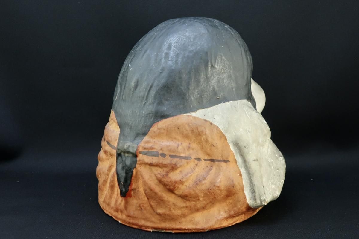 青木木米 　色絵　お多福　人物像　置物　G　R5224 青木木米 色絵 お多福 人物像 置物 G R5224 青木木米 色絵