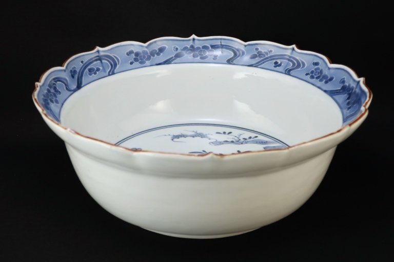 Τȭ / Imari Large Blue & White Bowl