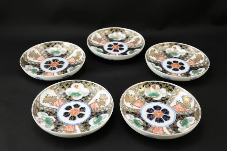 Τ / Imari Small Polychrome Plates  set of 5
