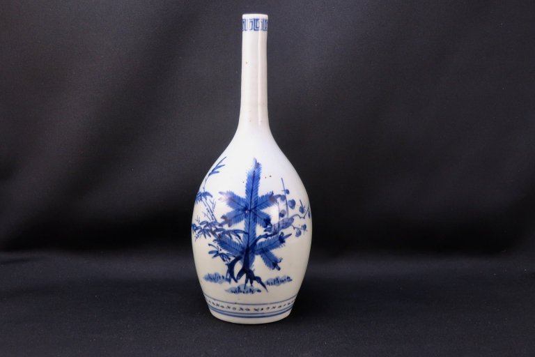 伊万里染付松竹梅文御神酒徳利 / Imari Blue & White Sake Bottle
