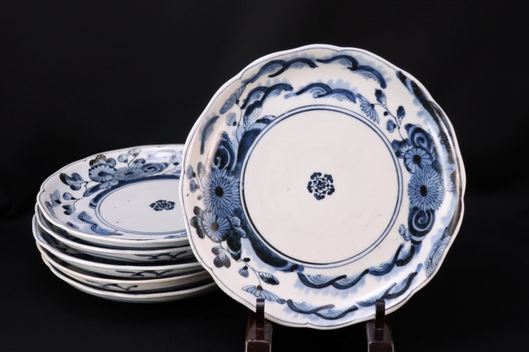 Τյƿʸϻ / Imari Blue & White Plates  set of 6