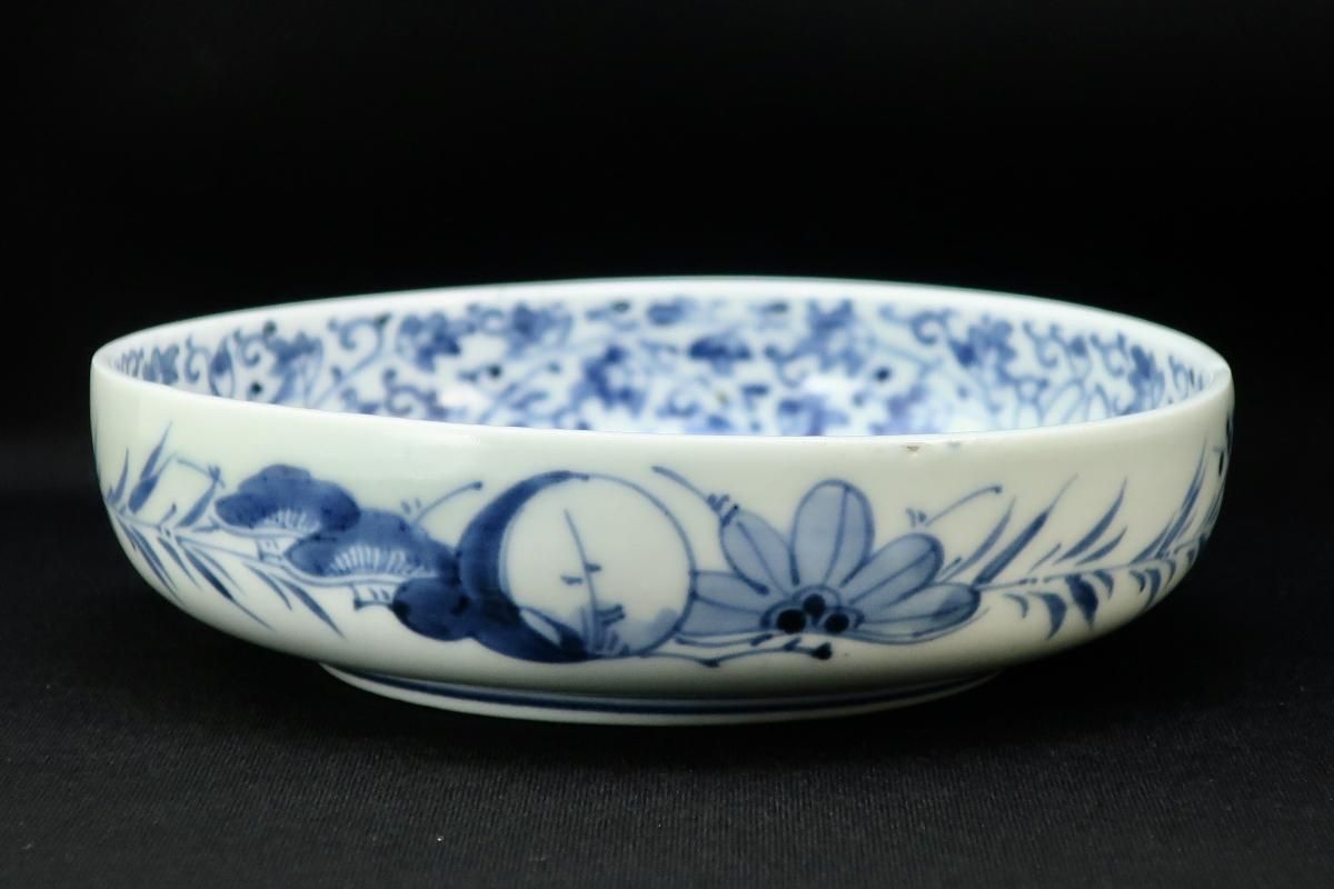 伊万里染付花唐草文なます皿 六枚組 / Imari Blue & White