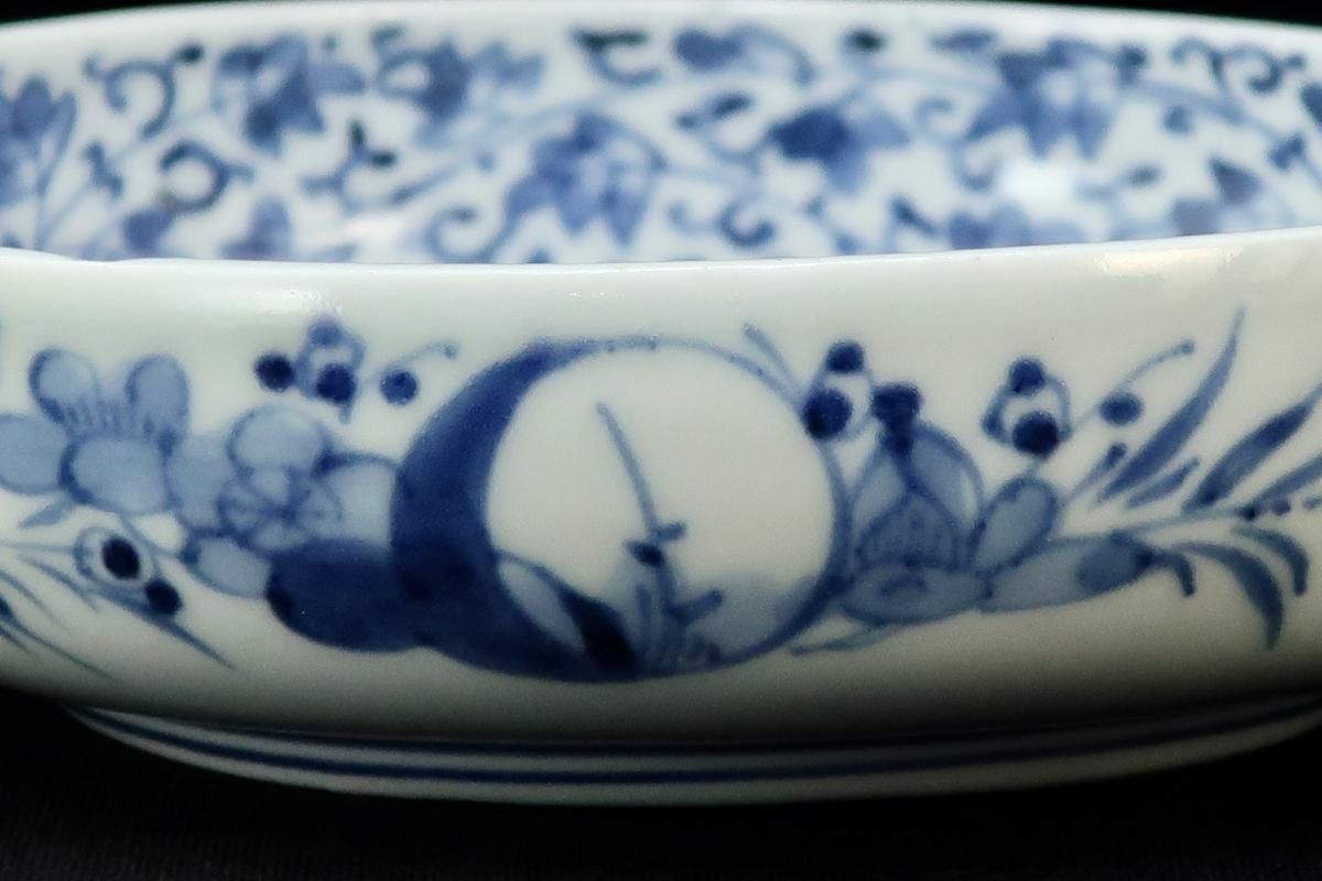 伊万里染付花唐草文なます皿 六枚組 / Imari Blue & White 伊万里染付花唐草文なます皿 六枚組 / Imari Blue & White