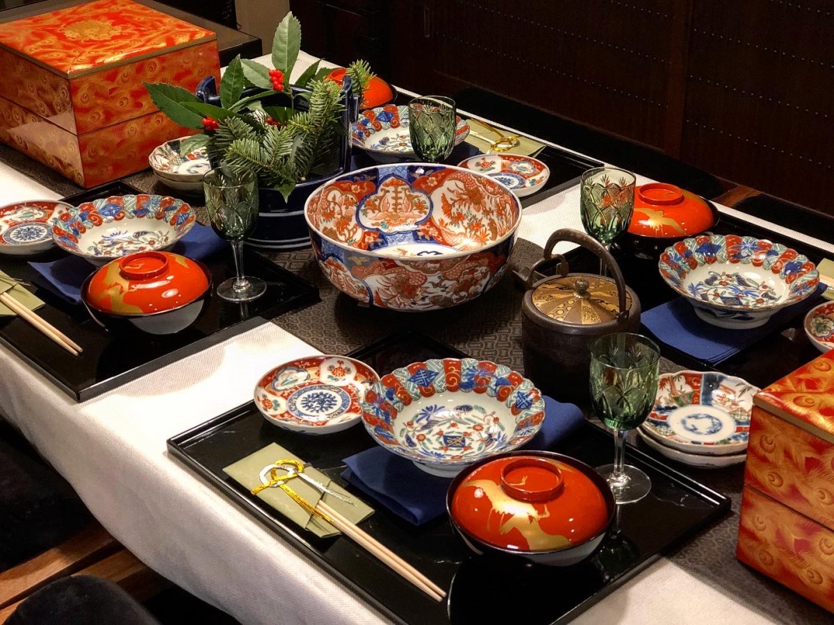 輪島朱塗沈金蒔絵重箱 / Wajima-Red-Lacquered 'Jubako' Food Boxes 