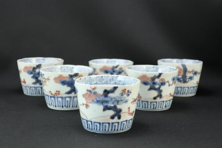 Τʸϻ / Imari Polychrome Soba Cups  set of 6