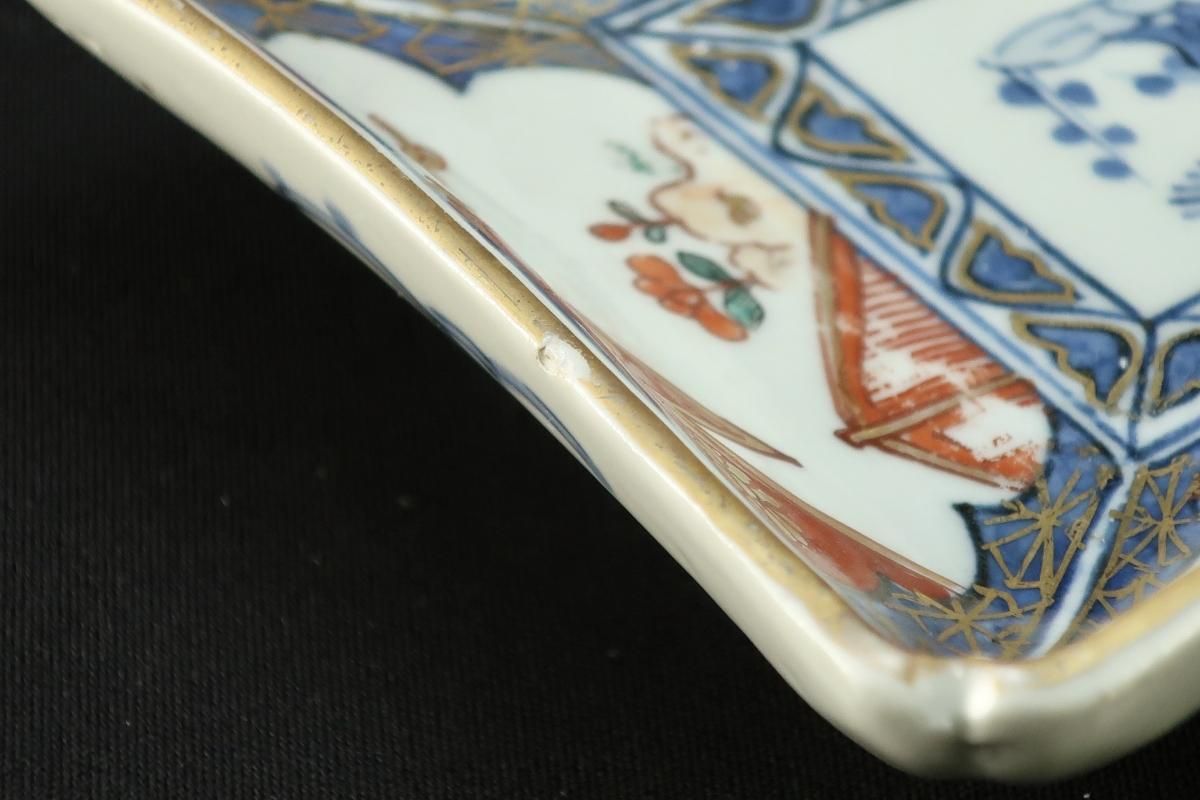 伊万里色絵長皿 五枚組 / Imari Rectangular Polychrome Plates set of