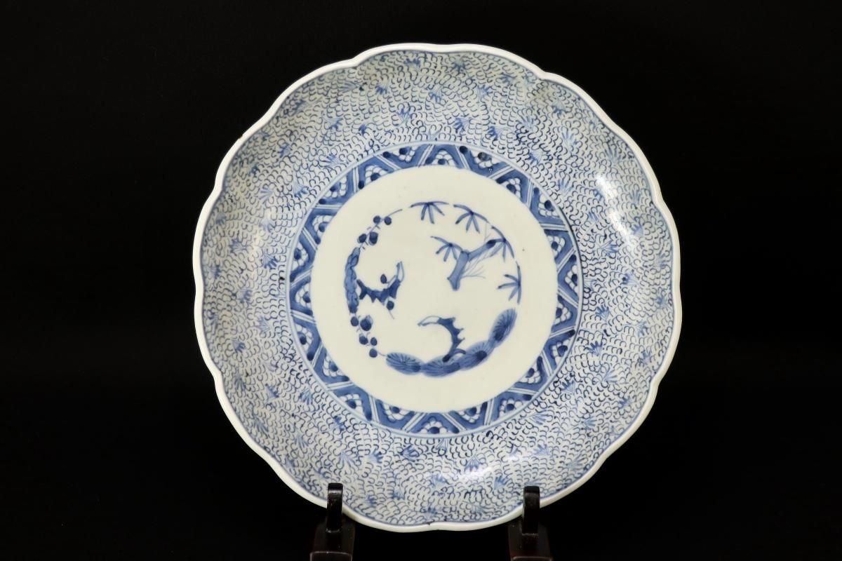 伊万里染付微塵唐草文七寸皿 五枚組 / Imari Blue & White 伊万里染付微塵唐草文七寸皿 五枚組 / Imari Blue & White